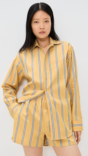 DONNI. Women's Poplin Shirt + Lightweight + Casual Wear + Breathable + Regular Fit + 100% Cotton + Loose Fit