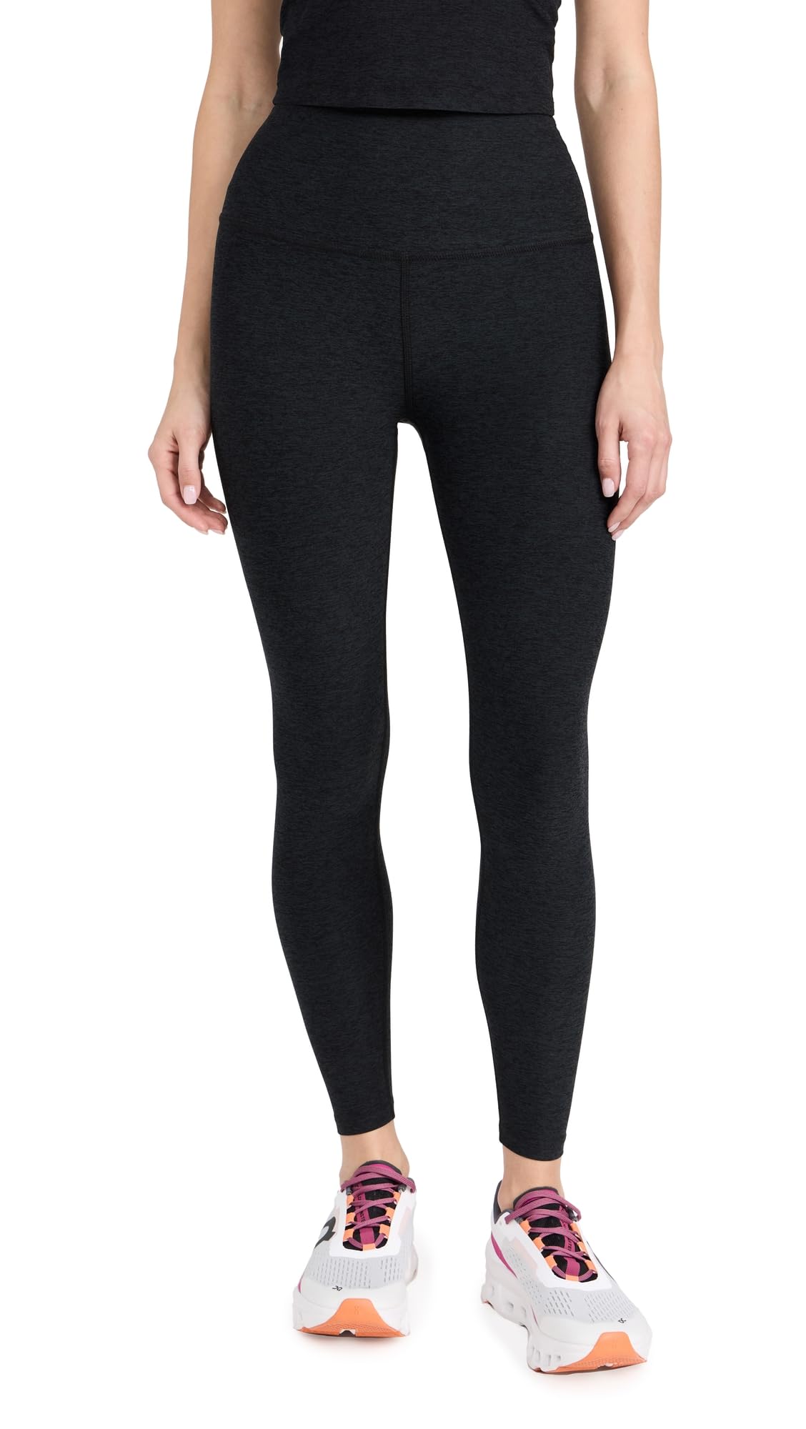 Beyond Yoga Women's High Waisted Midi Leggings - Comfortable Compression Fit for Workout and Everyday Wear -lastic Stret