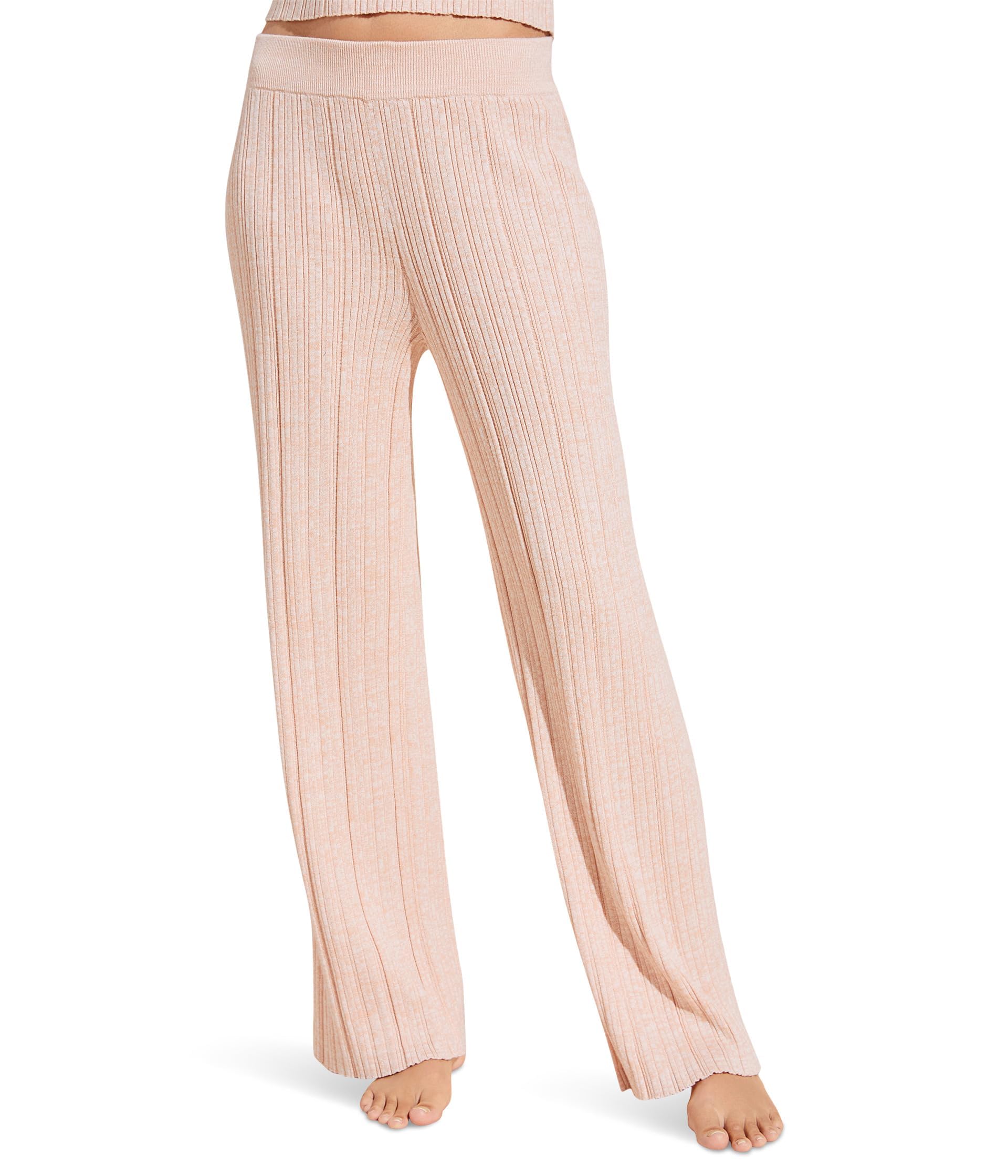 Eberjey Women's Organic Cotton Comfortable Rib Pants for Casual Wear Warm and Soft