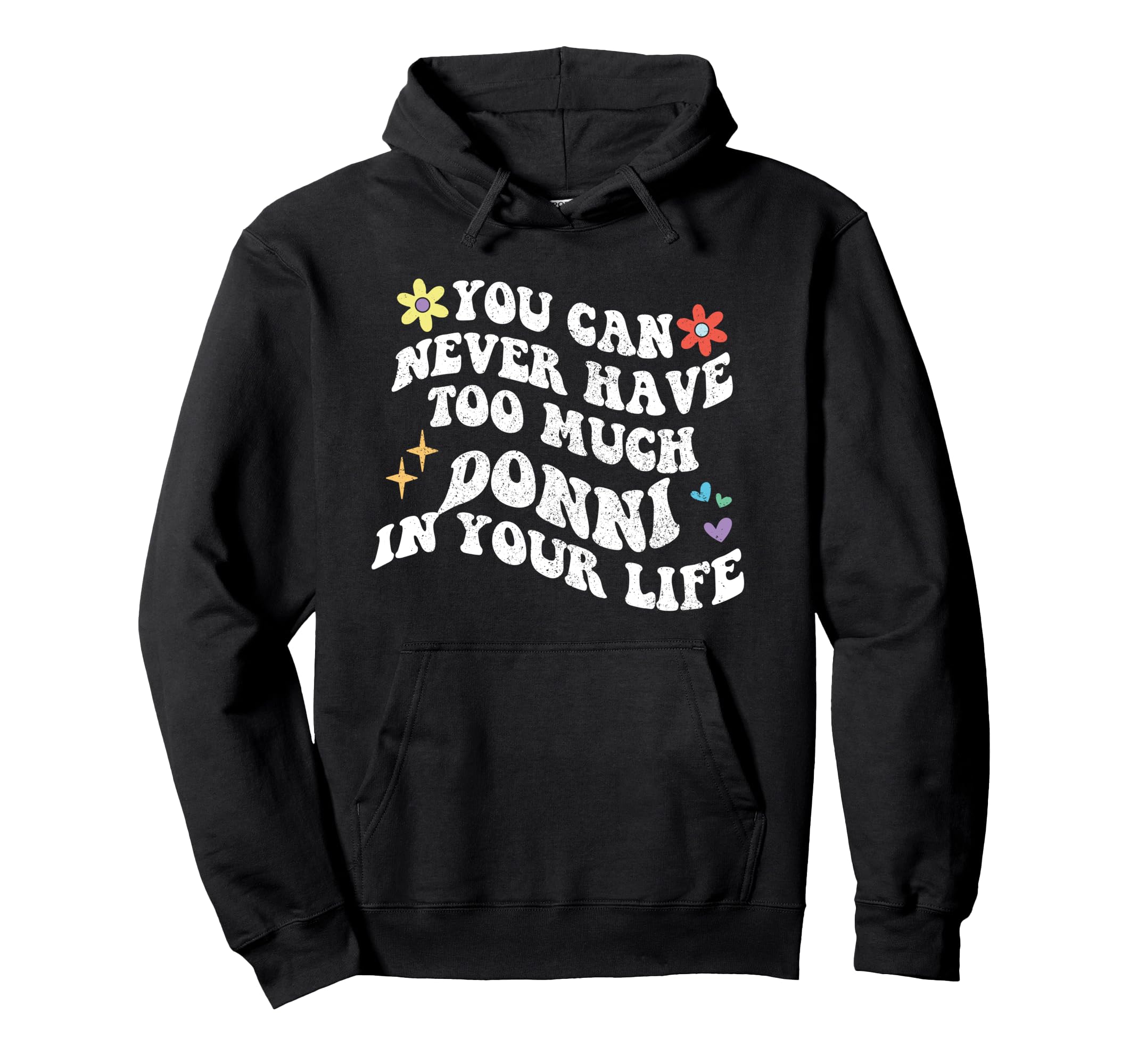 Personalized First Name Retro Groovy Pullover Hoodie for Women