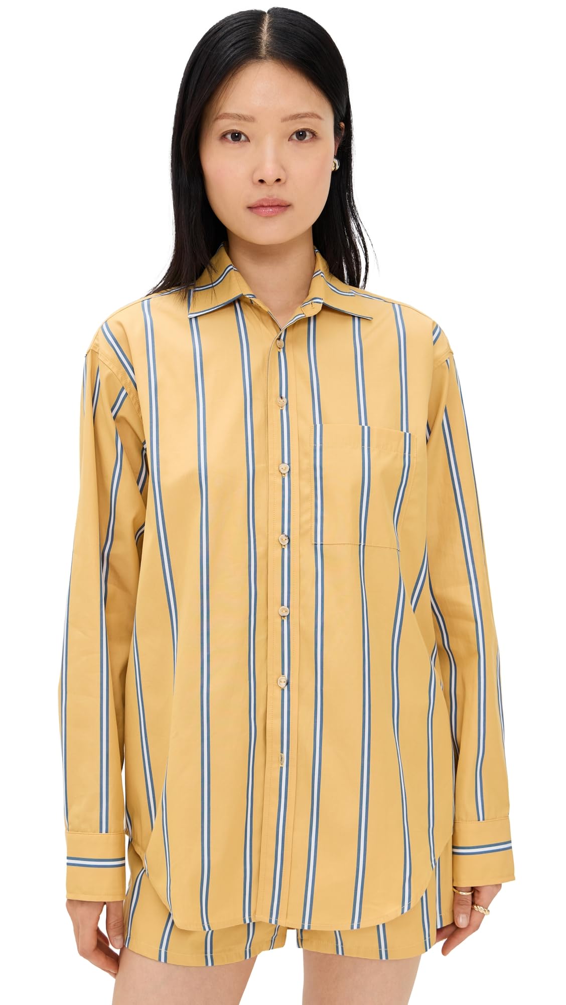 DONNI. Women's Poplin Shirt + Lightweight + Casual Wear + Breathable + Regular Fit + 100% Cotton + Loose Fit